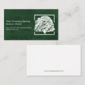 Logo eikenboom | Achtergrond groene textuur Visitekaartje (Voorkant / Achterkant)