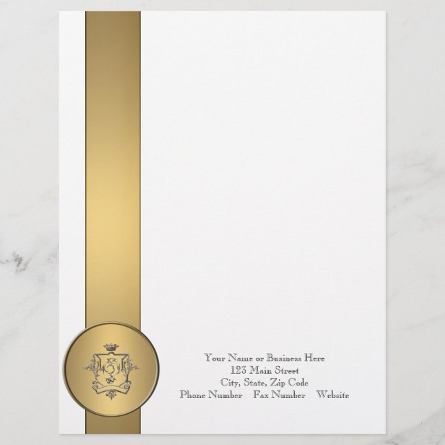 Logo Elegant Business Gold briefhoofd (Voorkant)