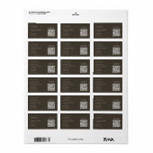 Logo Elegant Dank u QR Code Etiket (Full Sheet)