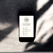 Logo Elegant minimalistisch digitaal Visitekaartje Poster