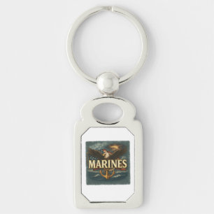 Logo Embleem Marine Corps Veteraan Sleutelhanger