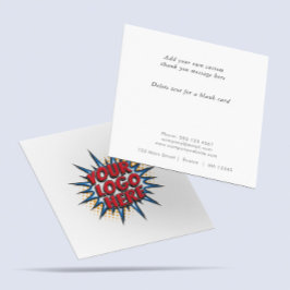 Logo en aangepaste tekst uploaden Modern Simple Bedankkaart