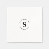 Logo en bedrijf servet (Voorkant)