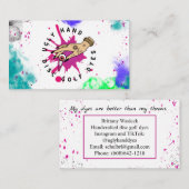 Logo en bedrijfsinformatie verven visitekaartje (Voorkant / Achterkant)