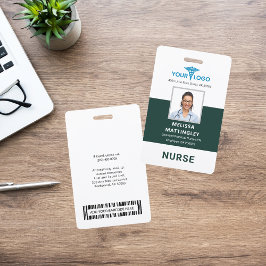 Logo en foto-ID van het ziekenhuis voor gezondheid Badge