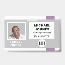 logo en fotonaamkaart voor medewerkers