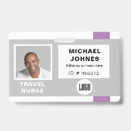 logo en fotonaamkaart voor medewerkers badge