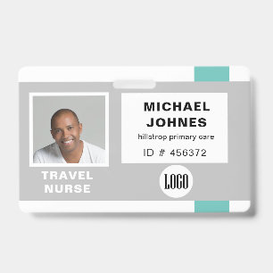 logo en fotonaamlabel badge