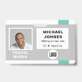 logo en fotonaamlabel badge