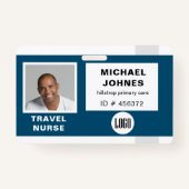 logo en fotonaamlabel badge (Voorkant)