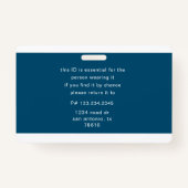 logo en fotonaamlabel badge (Achterkant)