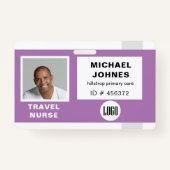 logo en fotonaamlabel badge (Voorkant)