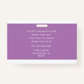 logo en fotonaamlabel badge (Achterkant)