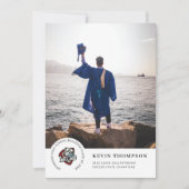 Logo en foto's Afstuderen Aankondiging (Voorkant)