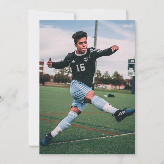 Logo en foto's Afstuderen Aankondiging (Achterkant)