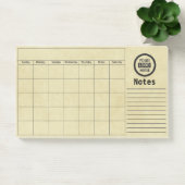 Logo en informatie bedrijf | Gele achtergrond op Post-it® Notes (Kantoor)