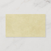 Logo en informatie bedrijf | Gele achtergrond op Visitekaartje (Achterkant)