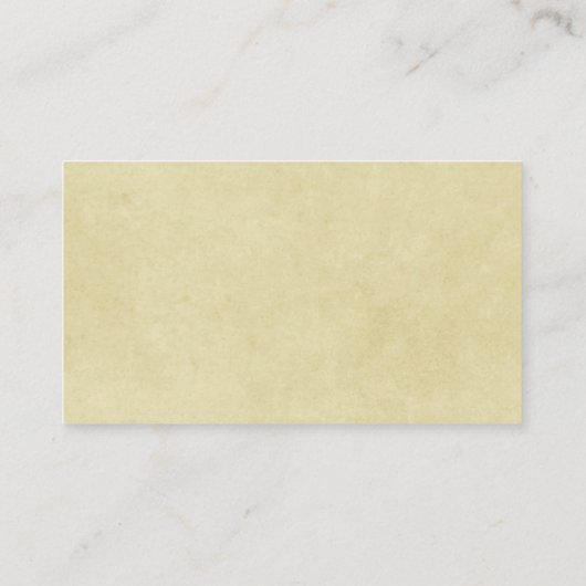 Logo en informatie bedrijf | Gele achtergrond op Visitekaartje (Achterkant)