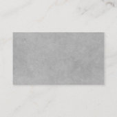 Logo en informatie bedrijf | Grijze achtergrond op Visitekaartje (Achterkant)