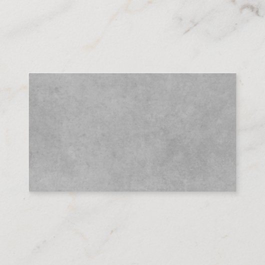 Logo en informatie bedrijf | Grijze achtergrond op Visitekaartje (Achterkant)