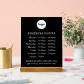 LOGO en kantooruren | Acrylteken Acryl Bord (Huwelijk)