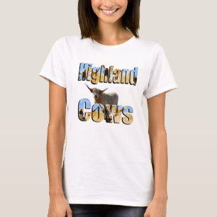 Logo en Koe van het Afbeelding van de Koe van het  T-shirt