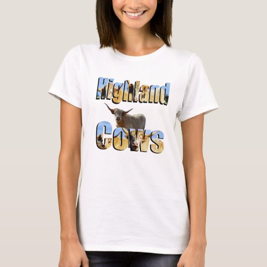 Logo en Koe van het Afbeelding van de Koe van het T-shirt (Voorkant)