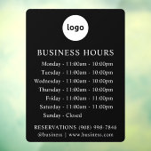 LOGO en openingsuren | Op maat gemaakt decal stick (Vel 3)