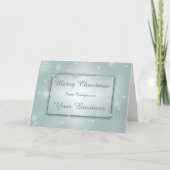 Logo- en promo-business prettige kerstcadeautjes feestdagen kaart (Voorkant)