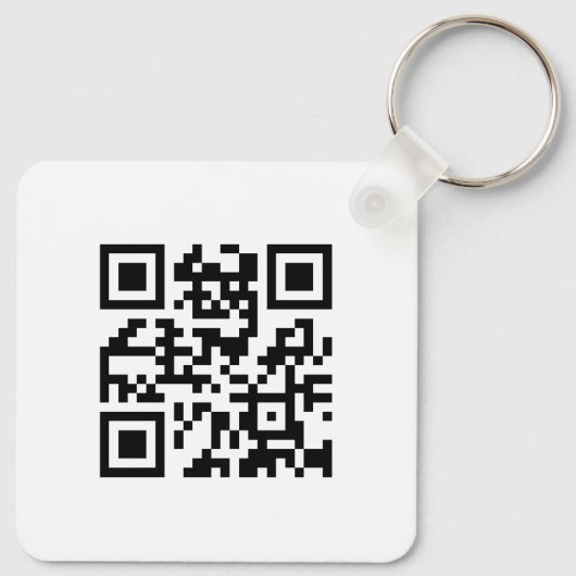 Logo en QR-code gepersonaliseerde zaken Sleutelhanger (Achterkant)