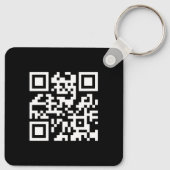 Logo en QR-code gepersonaliseerde zaken Sleutelhanger (Achterkant)