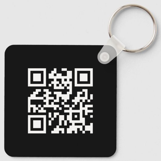 Logo en QR-code gepersonaliseerde zaken Sleutelhanger (Achterkant)
