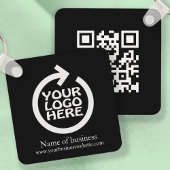 Logo en QR-code gepersonaliseerde zaken Sleutelhanger
