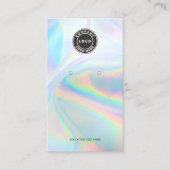 Logo- en QR-code Holographic Earning Display Kaart Visitekaartje (Voorkant)