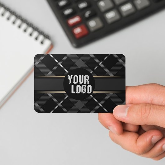 Logo- en QR-code Kool Grijze gedept Matig Visitekaartje