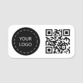Logo en QR-code Naamplaatje (Voorkant)