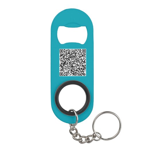 Logo en QR Code Promotie Sleutelhanger Bottle Open Mini Flessenopener (Achterkant)