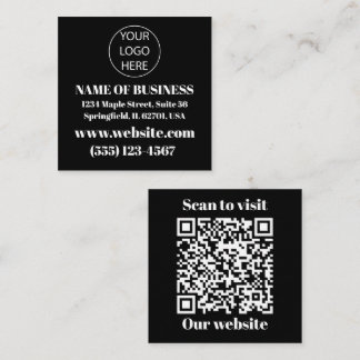 Logo en QR-code visitekaartje