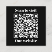 Logo en QR-code visitekaartje (Achterkant)