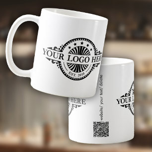 Logo en QR Code Zakelijke Marketing Koffiemok