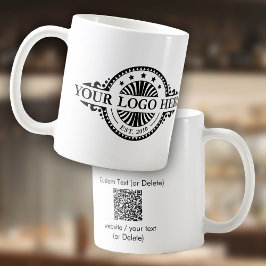 Logo en QR Code Zakelijke Marketing Koffiemok