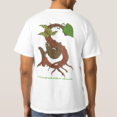 Logo en S is voor T-shirt met gleuf (Achterkant)