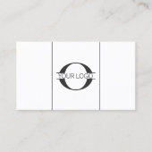 Logo- en sociale mediapictogrammen Blk/White Hor I Visitekaartje (Voorkant)