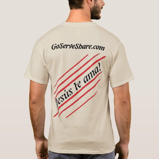 Logo EN/SP: Klassiek T-shirt (Achterkant)