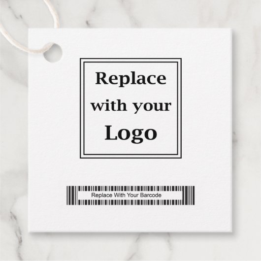 Logo- en streepjescodebulkproducten: Labels ophang (Voorkant)