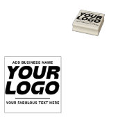 Logo en Tekst Aangepaste Eenvoudige Rubber Stamp Rubberstempel (Gestempeld)