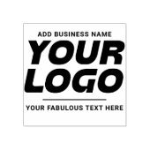 Logo en Tekst Aangepaste Eenvoudige Rubber Stamp Rubberstempel (Afrduk)