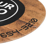 LOGO EN TEKST | Aangepaste zakelijke glassnijplank Snijplank (Hoek)