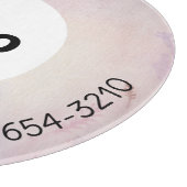 LOGO EN TEKST | Aangepaste zakelijke glassnijplank Snijplank (Hoek)