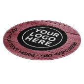 LOGO EN TEKST | Aangepaste zakelijke glassnijplank Snijplank (Hoek)